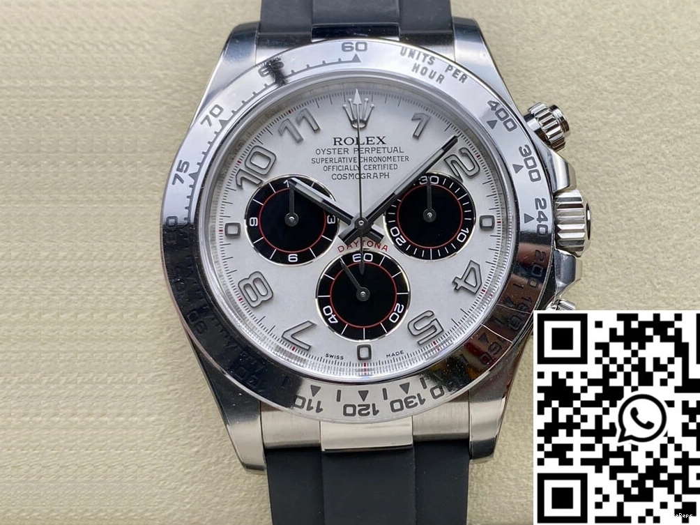 Dial White Clean 116519 Silvery Daytona Cosmograph Rolex Factory 0705